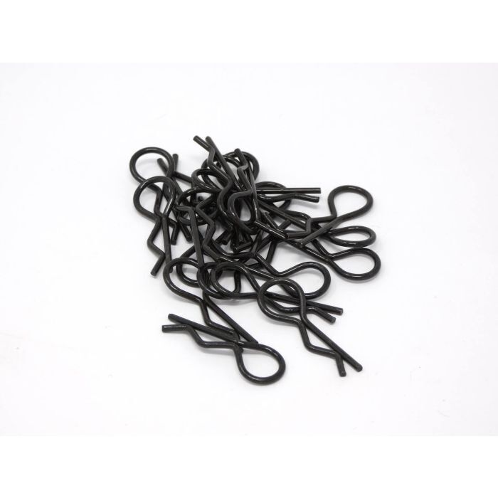 MT Racing Medium Black Body Clips 20-Pack MTR16100BK