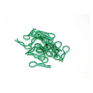 MT Racing Medium Green Body Clips 20-Pack MTR16100GR