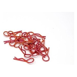 MT Racing Medium Red Body Clips 20-Pack MTR16100RD
