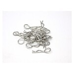 MT Racing Medium Silver Body Clips 20-Pack MTR16100SL