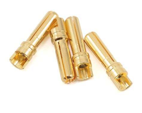 PTK RC 4.0mm Super Bullet Solid Gold Connectors (4 Male)