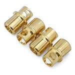 Samix 8mm High Current Bullet Plug Connectors Set Male 4-Pack