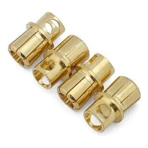 Samix 8mm High Current Bullet Plug Connectors Set Male 4-Pack