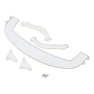 Sideways RC Polycarbonate Front Scale RB Splitter (Clear) RBSPLITTER