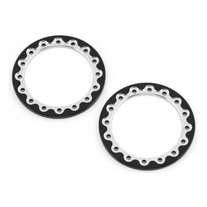 SSD RC 2.2/3.0 Drag Rear Wheel Front Rings - Black (2)