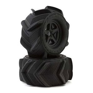 UpGrade RC Snow Plow 2.8 Pre-Mounted Sand/Snow Tires w/5-Star Wheels (2) (17mm/14mm/12mm Hex)