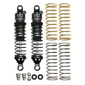 High-quality RC car shock absorbers and springs for off-road racing.