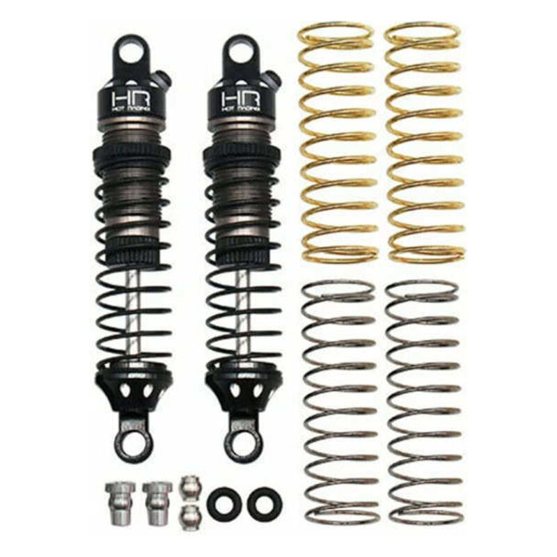 High-quality RC car shock absorbers and springs for off-road racing.