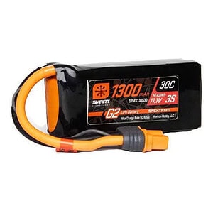 Spektrum 11.1V 1300mAh 3S 30C Smart LiPo Battery