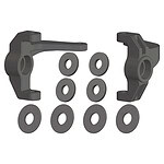 Corally Steering Block Set Left/Right 1/10 Mammoth Moxoo Triton C-00250-029