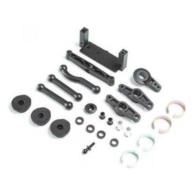 Losi Steering Bellcrank Servo Saver and Mounts V100 LOS231066
