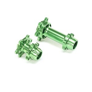 Losi Aluminum Hub Set Machined Green: PM-MX LOS362002