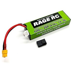 Rage R/C 5200mAh 7.4V 35C HC w/Uni Plug
