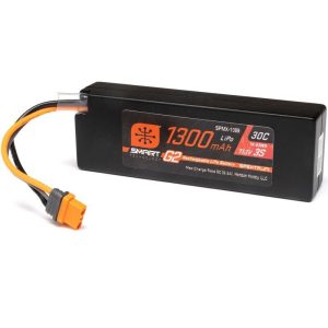Spektrum RC 11.1V 1300mAh 3S 30C Smart G2 LiPo Battery: IC2 SPMX-1089