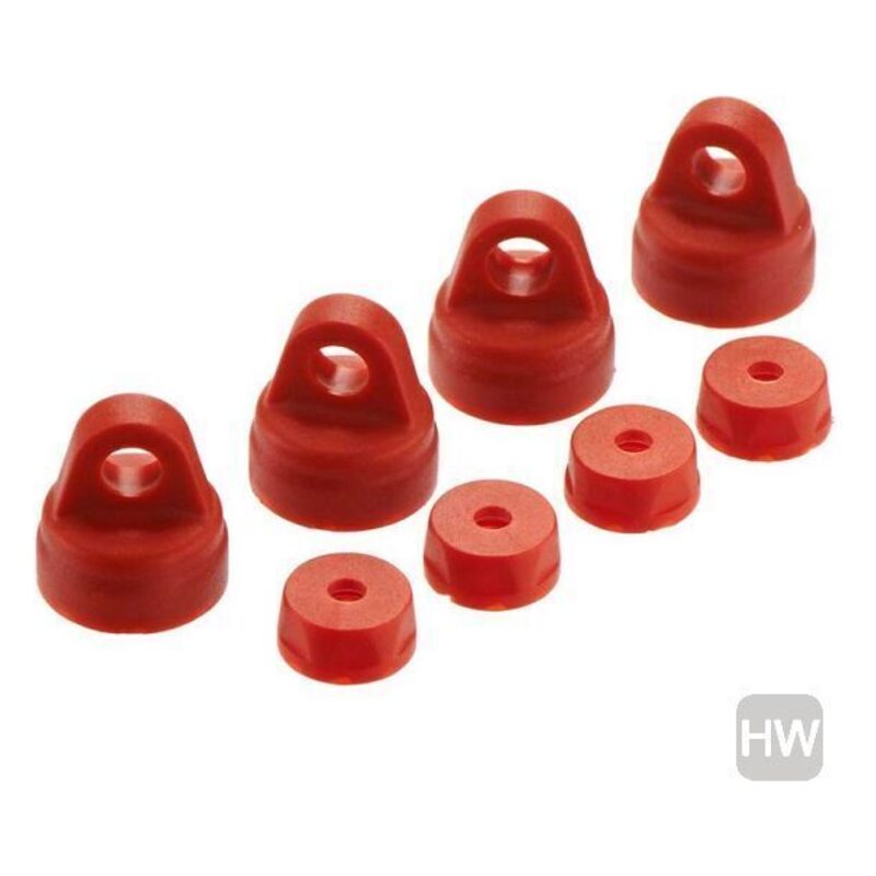 Arrma AR330227 Shock Cap Set (4 Piece) Red