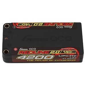 Gens Ace Redline 2.0 2S Shorty LiHV Battery 140C GEA42002S14D5