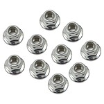 Losi Lock Nut Flanged M5 x 0.8 Serrated (10) LOS235015