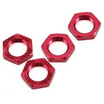 Losi Nut 17 x 5mm Serrated Red: LST XXL2-E LOS242005
