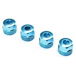 Losi Lower Shock Caps Aluminum King Blue (4): SBR 2.0 LOS253032