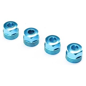 Losi Lower Shock Caps Aluminum King Blue (4): SBR 2.0 LOS253032