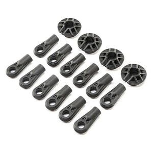 Team Losi Shock and Rod Ends Spring Cups 12-Pack: Super Baja Rey LOS254034