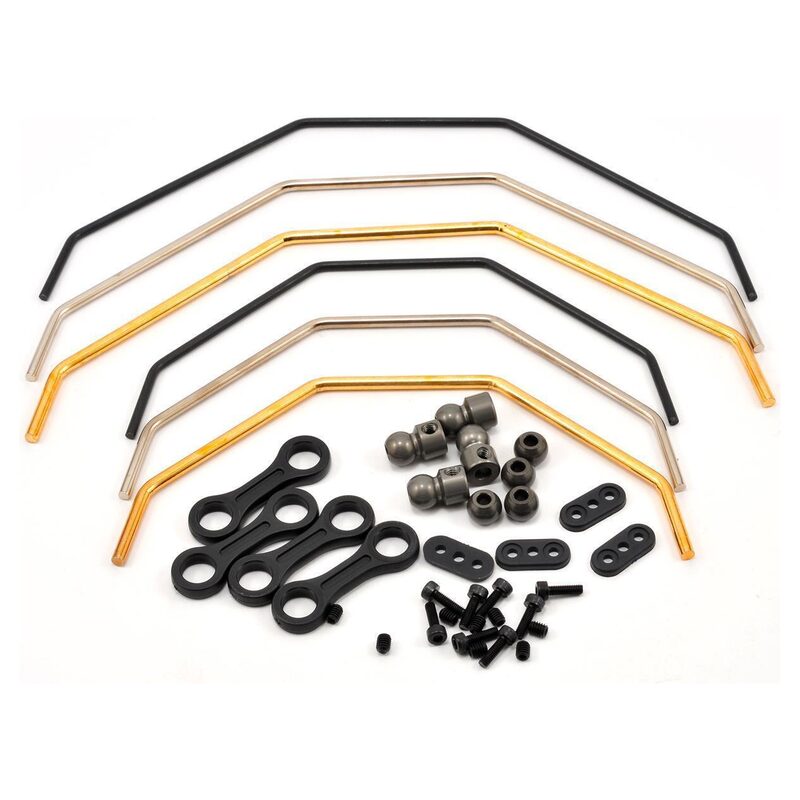 Losi Sway Bar Set & Hardware(3 ea.F&R):5IVE-T MINI WRC LOSB2562 - losb2562-jpg Heavy-duty RC car steering rods and accessories for enhanced performance.