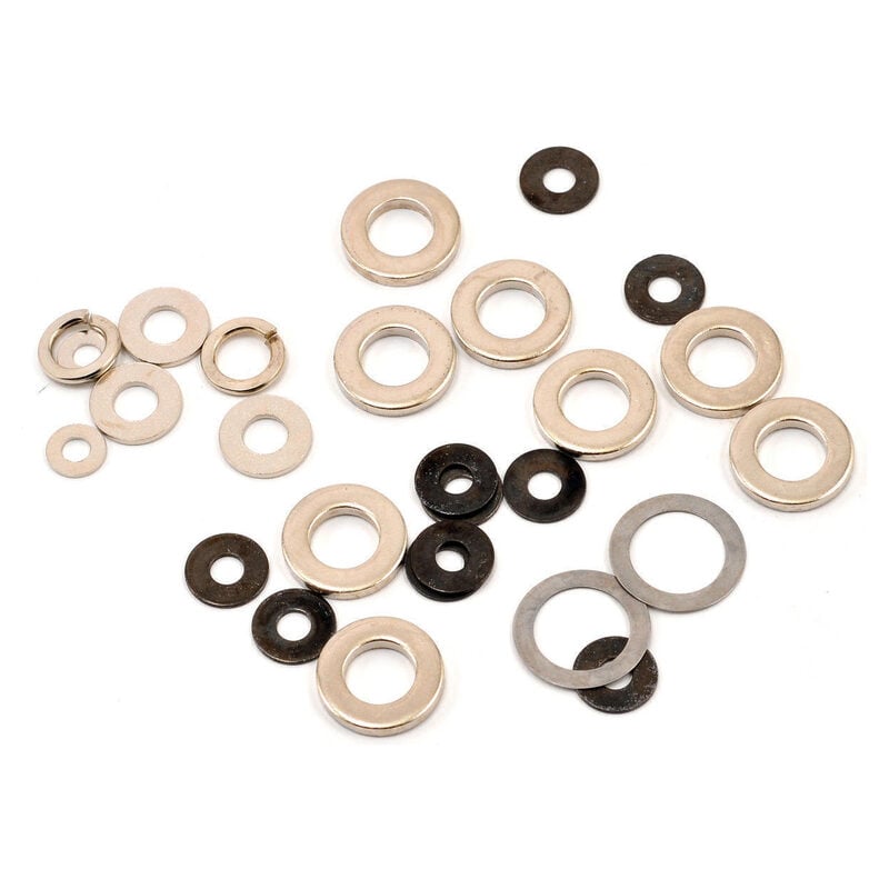 Losi Washer Assortment 6 sizes (27): 5IVE-TMINI WRC LOSB6535