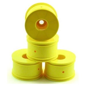 Losi 1:8 Standard Truggy Dish Wheel - Yellow (4pcs)