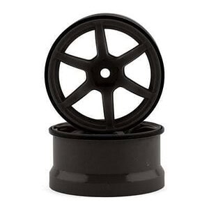 Yokomo 12mm Hex Racing Performer High Traction RWD Drift Wheels - Titanium (6mm Offset) (2) RP-6313T6A
