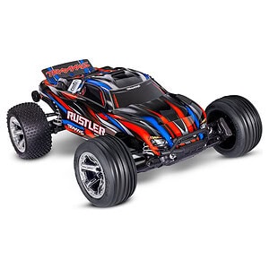 1/10 Traxxas Rustler 2WD BL-2S Stadium Truck Red