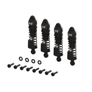 Arrma Aluminum Shock Set 58mm Length 1000 cSt Oil (4) Black ARA-1567