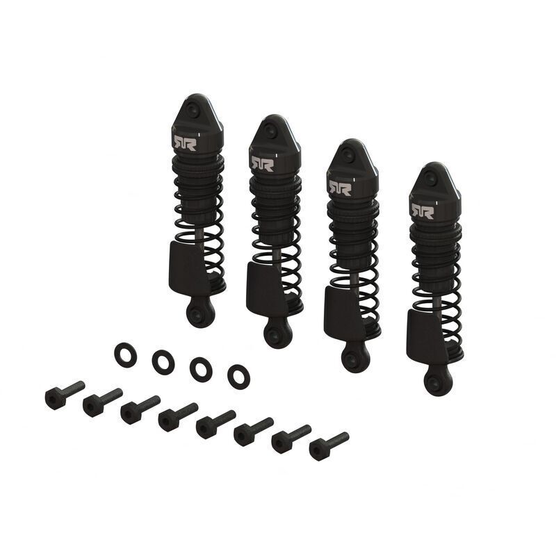 Arrma Aluminum Shock Set 58mm Length 1000 cSt Oil (4) Black ARA-1567