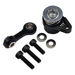 Precision RC car steering lock with mounting hardware.