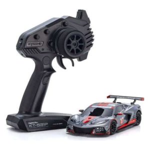 1/28 Kyosho Mini-Z Chevrolet Corvette C8.R - Gunmetal / Red