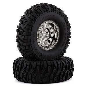 Duratrax Class 1 Ascend CR C3 1.9 Pre-Mounted - Black/Chrome (2)