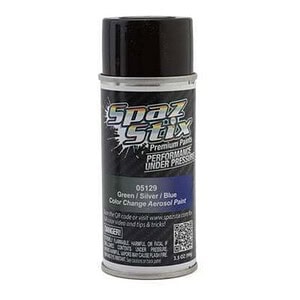 Spaz Stix Green/Silver/Blue Color Change Aerosol Paint 3.5oz SZX05129