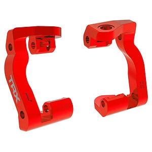 Traxxas Mini Maxx Aluminum Caster blocks (C-Hubs)(Red) TRA10733-RED
