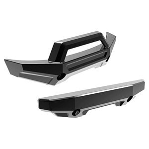 Traxxas Mini Maxx Black Chrome Bumper Set TRA10735-BLKCR