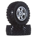 Dromida DT 4.18 Pre-Mounted Wheel/Tire (2-Pack)