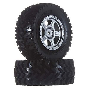 Dromida DT 4.18 Pre-Mounted Wheel/Tire (2-Pack)
