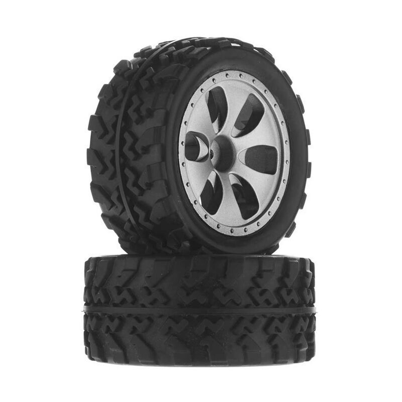 Dromida MT 4.18 Pre-Mounted Wheel & Tire (2-Pack)