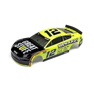 High-performance RC race car with NASCAR design and leading brand sponsors.