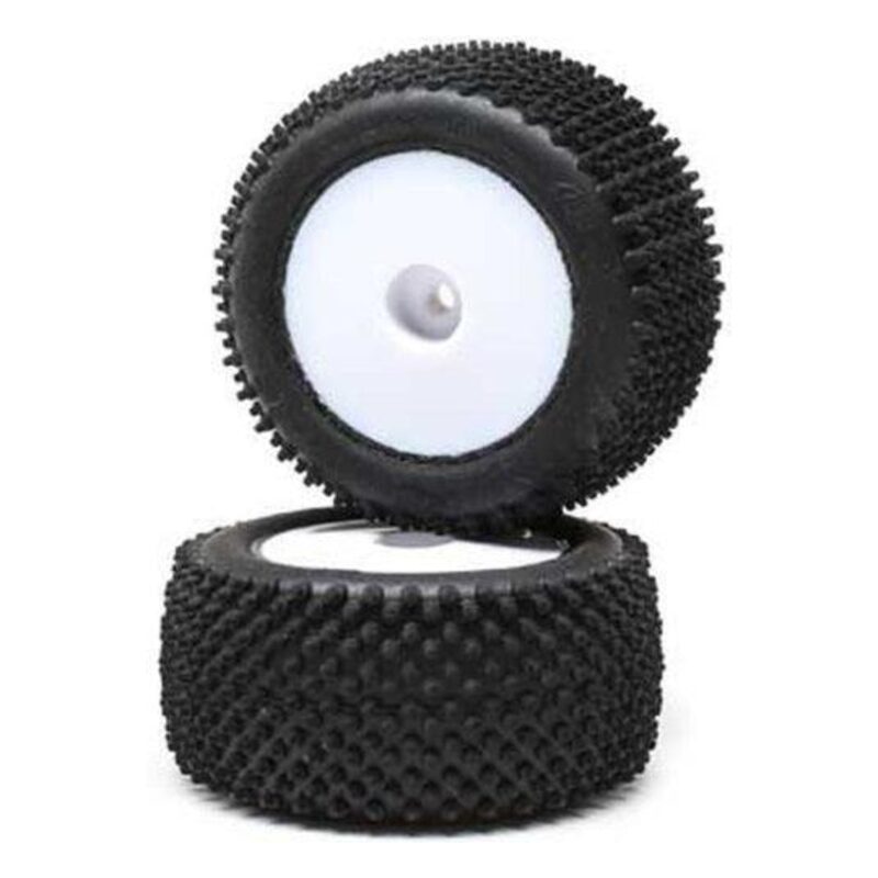 Losi Pin Tires Rear Mounted White (2) Mini-T 2.0 LOS41013 - los41013 Losi Pin Tires Rear Mounted White (2) Mini-T 2.0 LOS41013