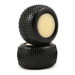 Losi Taper Pin Rear Tires w/Foam (Mini-T) LOSB1163
