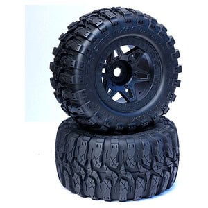 PowerHobby 1:8 Defender 3.8 MT Belted All Terrain Tires - 17mm Hex