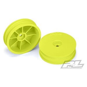 Pro-Line Velocity Narrow 2.2 inch Hex Carpet Front Yellow Wheel (Fits Kyosho RB7 ASS B6)