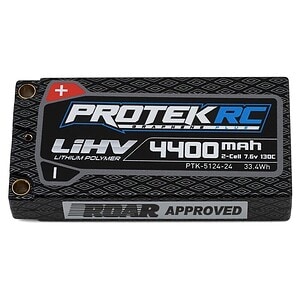 ProTek RC 2S 130C Low IR Si-Graphene + HV ULCG Shorty LiPo Battery