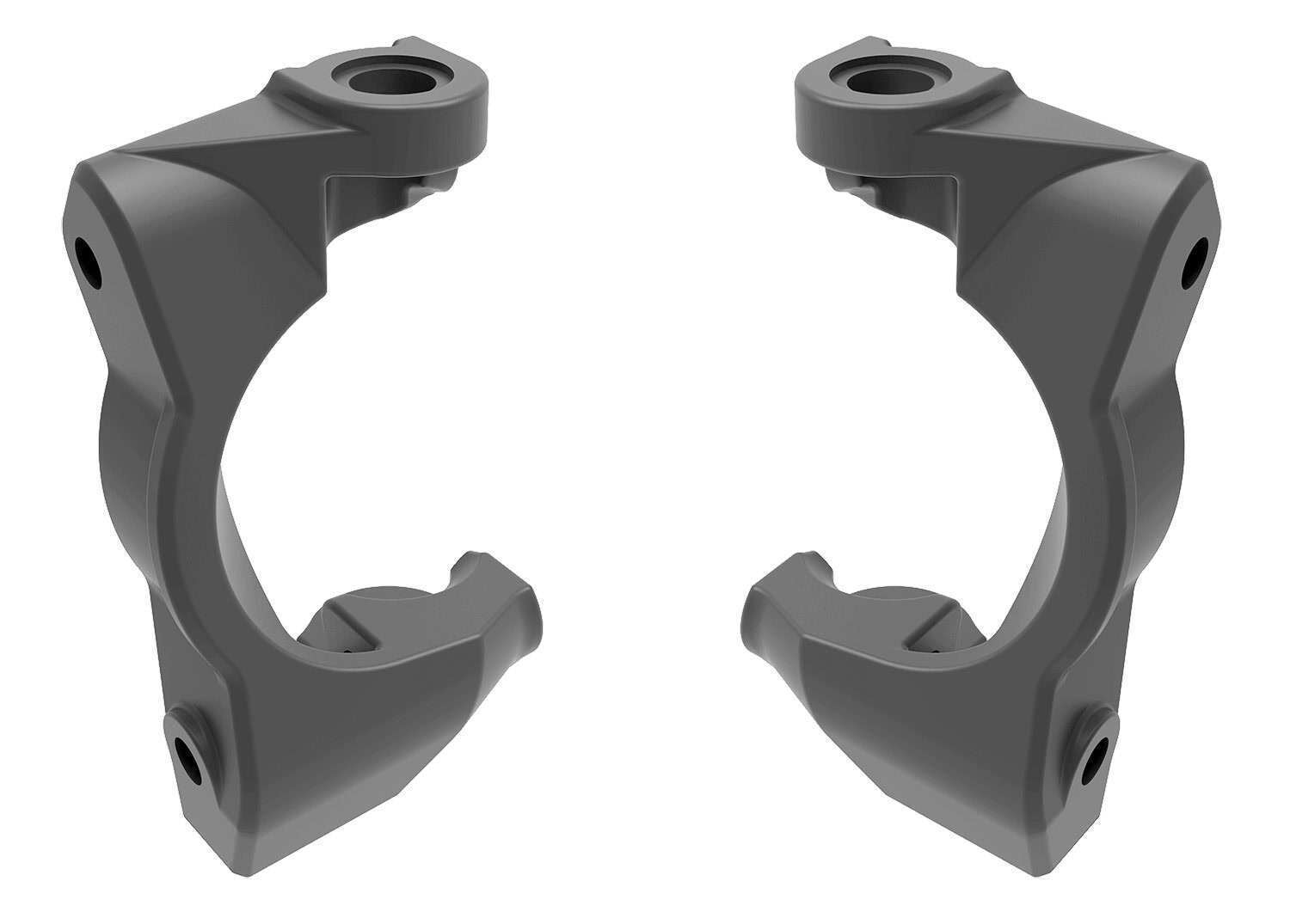 Traxxas Mini Maxx Left/Right Caster Blocks Gray TRA10732-GRAY