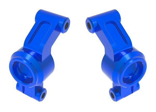 Traxxas Mini Maxx Aluminum Rear Stub Axle Carriers (Blue) TRA10751-BLUE