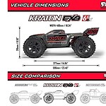 1/8 Arrma Kraton 6S EXB 4X4 RC Speed Monster Truck RTR